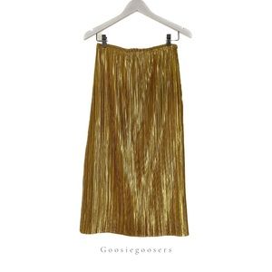 Gold Maeve Domi Midi Skirt - Size 4